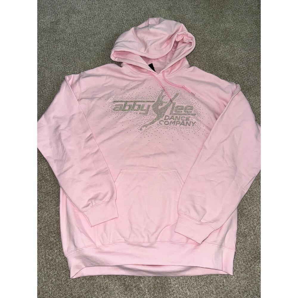 Abby Lee Dance Company ALDC Rhinestone Logo Hoodie Sweatshirt Sz M